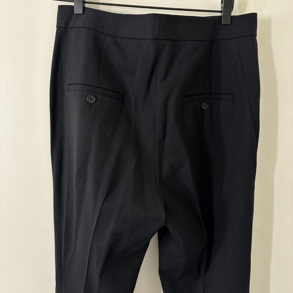 Helmut Lang Zipper Detail Black Wool Trousers - Picture 7 of 10